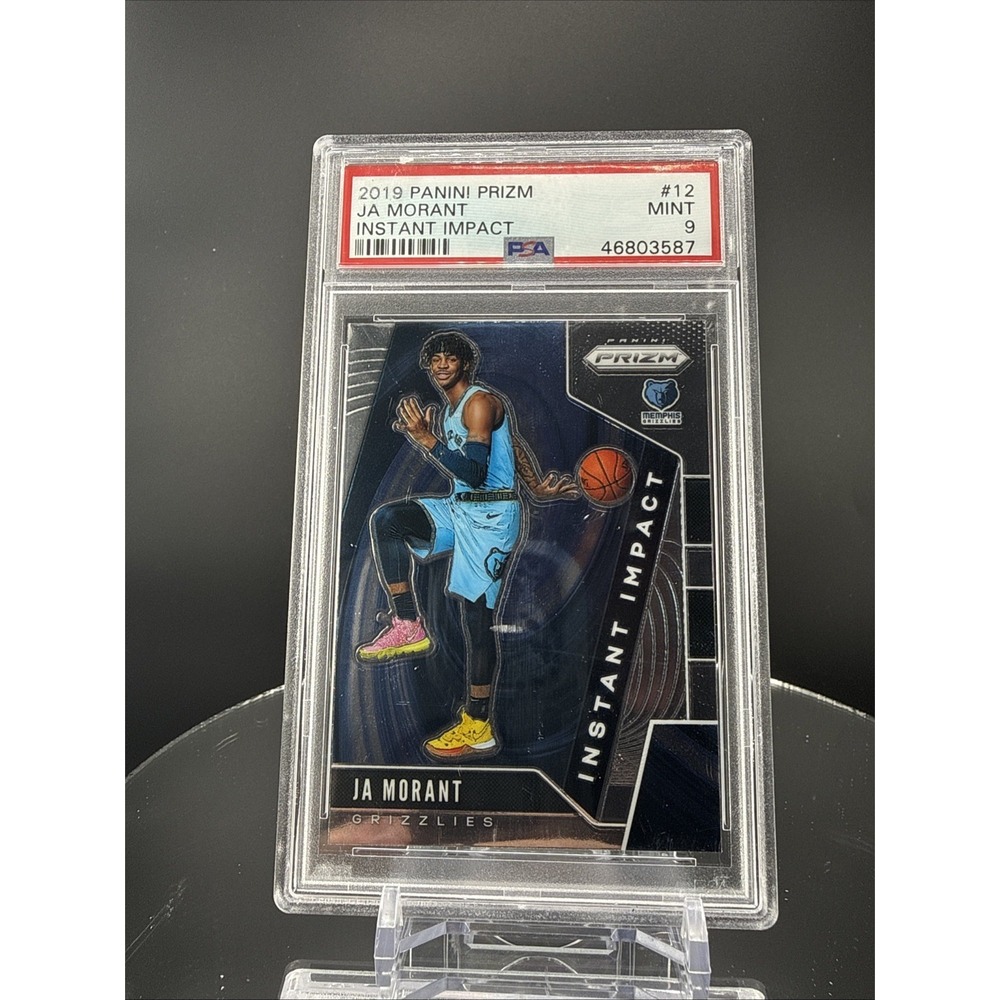 2019 Prizm‎ #12 Ja Morant Instant Impact RC PSA 9 Grizzlies Rookie